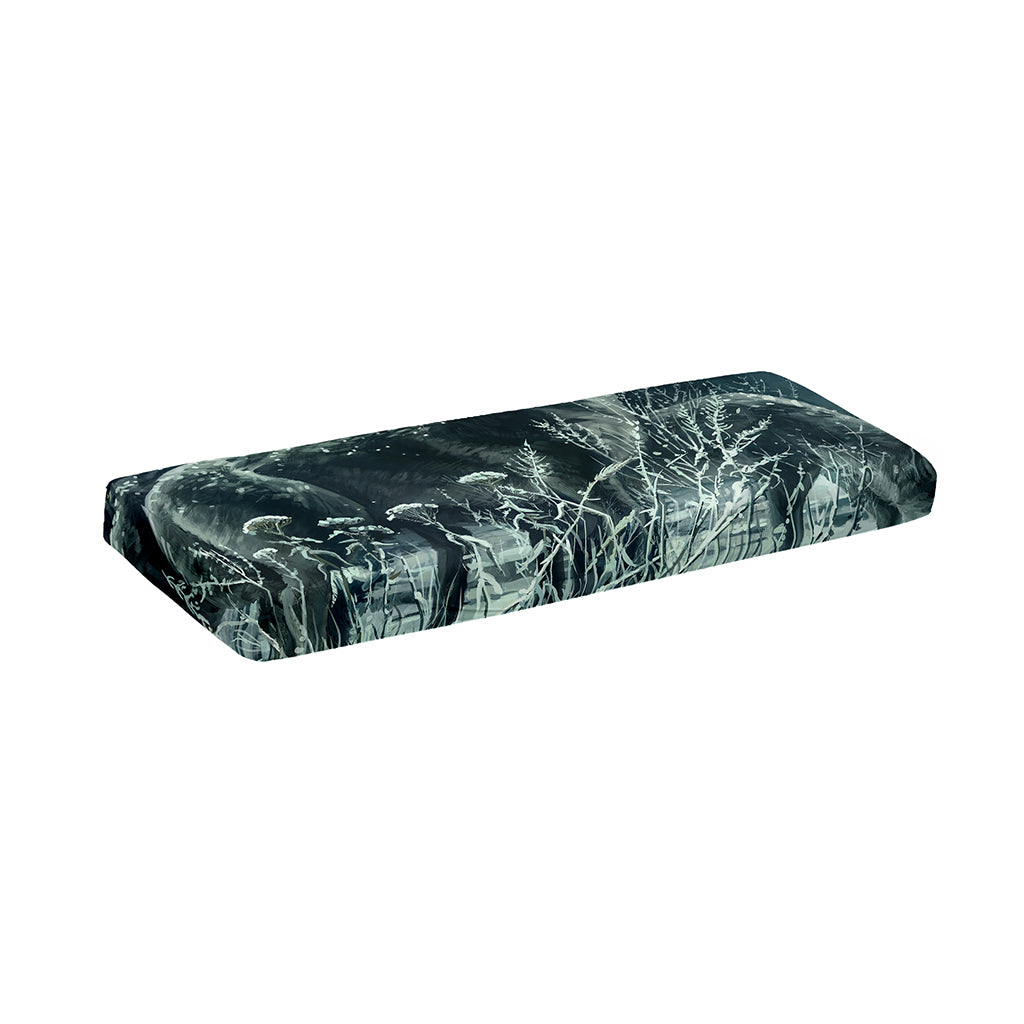 Howling Snowy Wolf Painting Print Piano Keyboard Cover