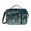 Howling Snowy Wolf Painting Print Shoulder Strap Bible Bag