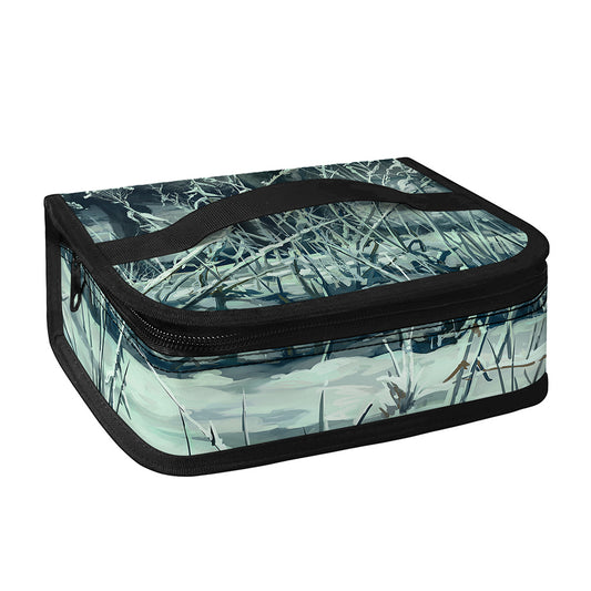 Howling Snowy Wolf Painting Print Small Lunch Bag