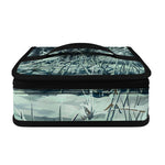 Howling Snowy Wolf Painting Print Small Lunch Bag