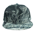 Howling Snowy Wolf Painting Print Snapback Cap