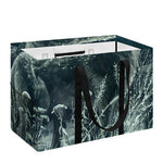 Howling Snowy Wolf Painting Print Utility Tote Bag