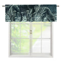 Howling Snowy Wolf Painting Print Window Valance