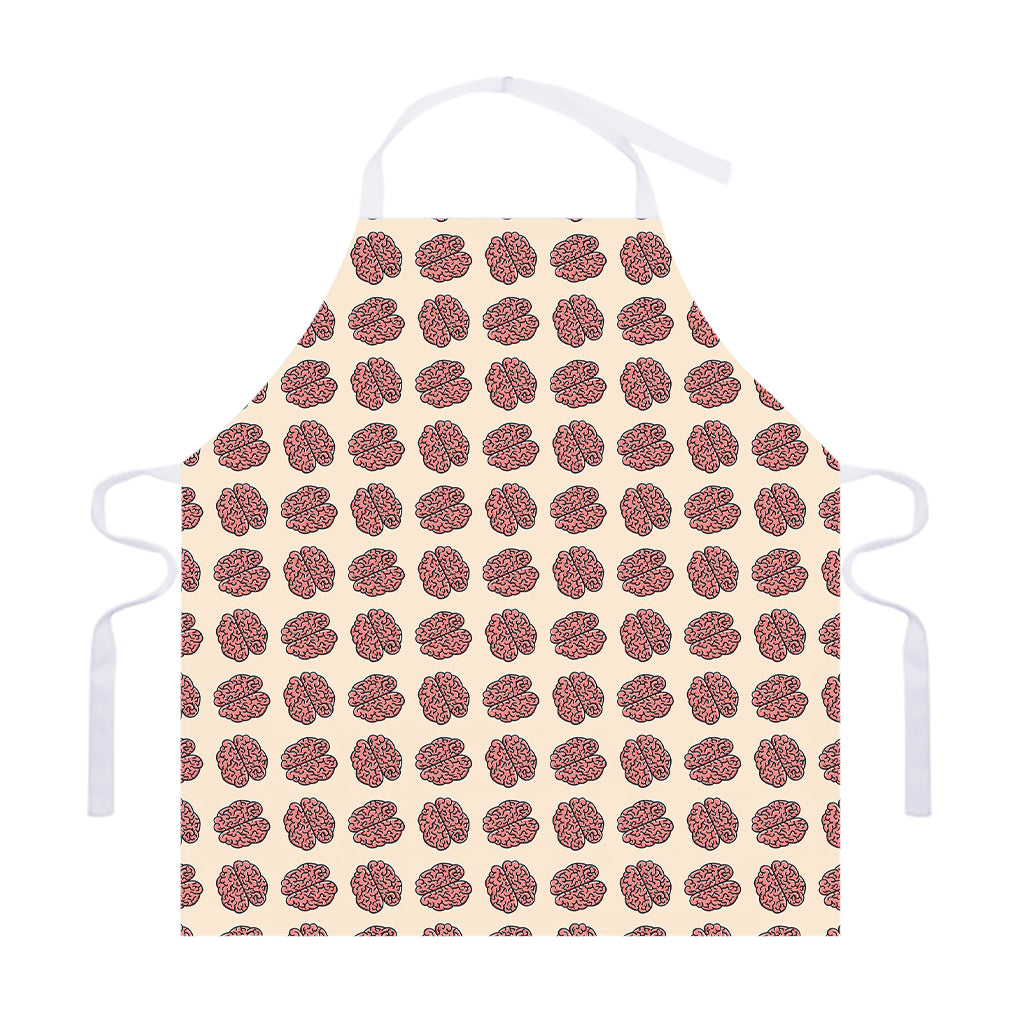 Human Brain Pattern Print Adjustable Apron