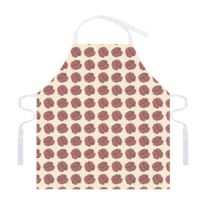 Human Brain Pattern Print Adjustable Apron