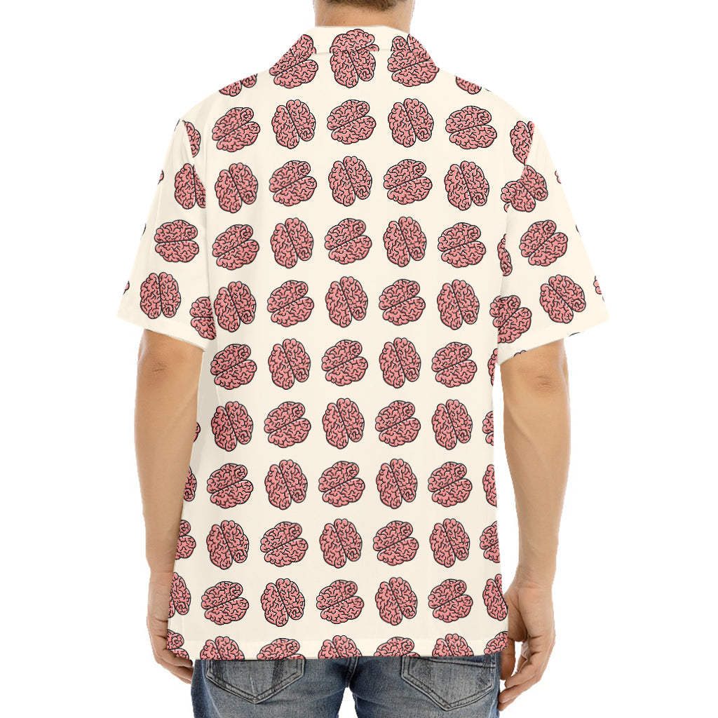 Human Brain Pattern Print Aloha Shirt