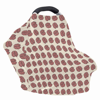 Human Brain Pattern Print Baby Seat Cover
