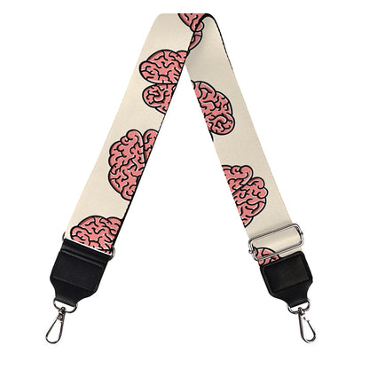 Human Brain Pattern Print Bag Strap