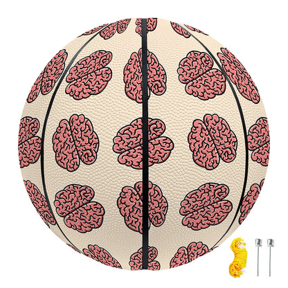 Human Brain Pattern Print Basketball