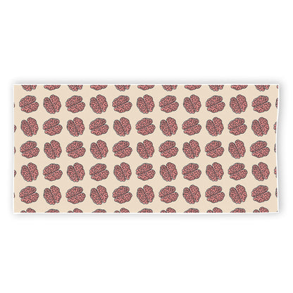 Human Brain Pattern Print Beach Towel