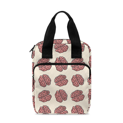 Human Brain Pattern Print Bible Tote Bag