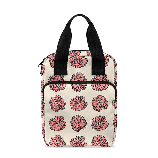 Human Brain Pattern Print Bible Tote Bag