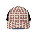 Human Brain Pattern Print Black Mesh Trucker Hat