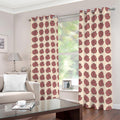 Human Brain Pattern Print Dimout Grommet Curtains