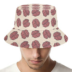 Human Brain Pattern Print Bucket Hat