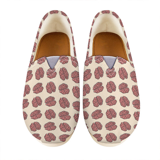 Human Brain Pattern Print Casual Shoes
