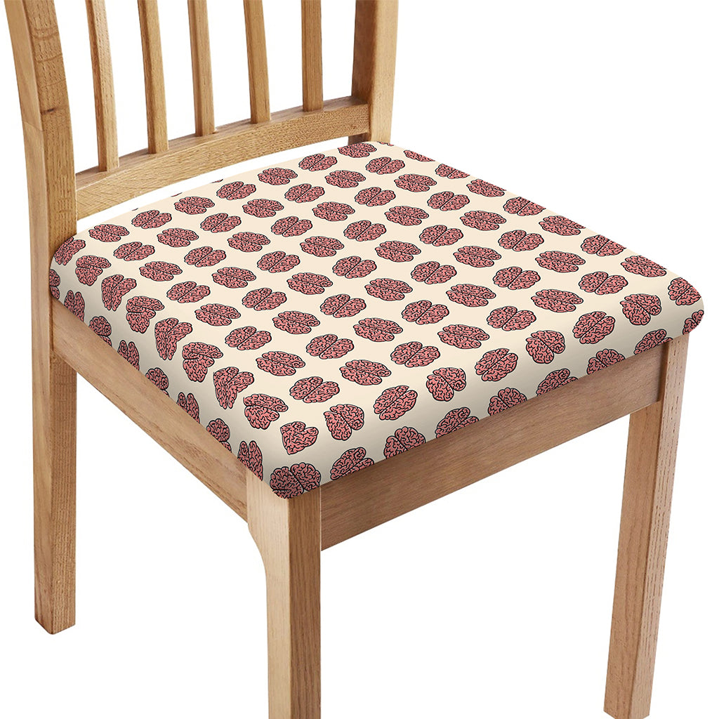 Human Brain Pattern Print Chair Cushion Cover