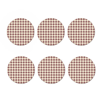 Human Brain Pattern Print Coaster Set