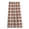 Human Brain Pattern Print Cotton Front Slit Maxi Skirt