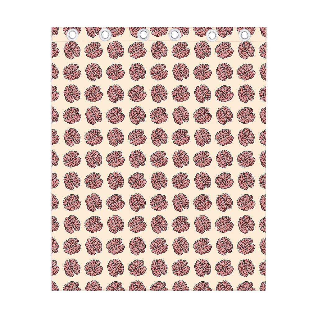 Human Brain Pattern Print Curtain