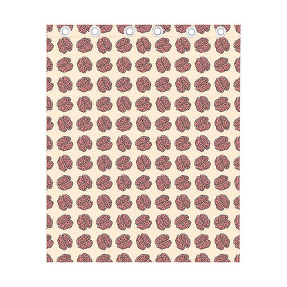 Human Brain Pattern Print Curtain