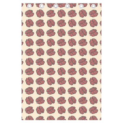 Human Brain Pattern Print Curtain