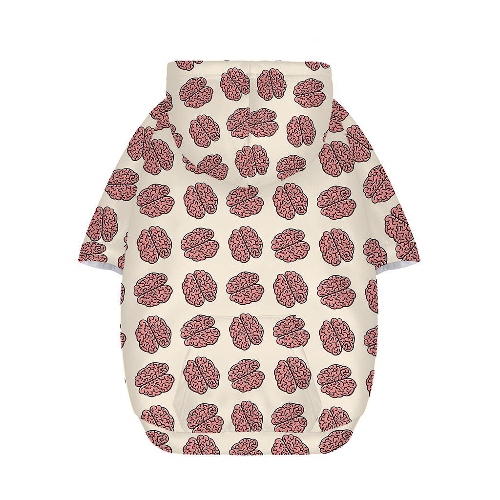 Human Brain Pattern Print Dog Zip Up Hoodie