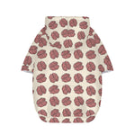 Human Brain Pattern Print Dog Zip Up Hoodie