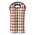 Human Brain Pattern Print Double Neoprene Wine Tote