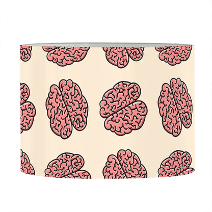 Human Brain Pattern Print Drum Lamp Shade
