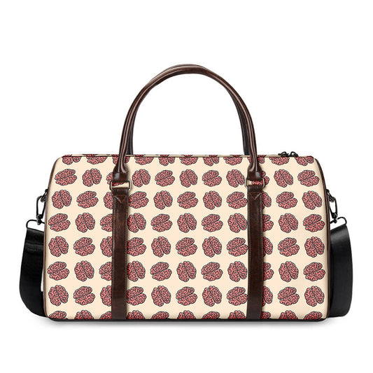 Human Brain Pattern Print Duffle Bag