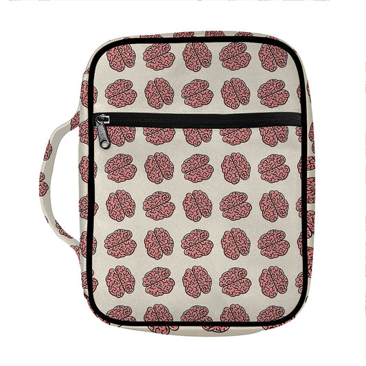 Human Brain Pattern Print Front Pocket Bible Bag