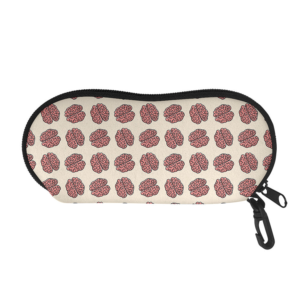 Human Brain Pattern Print Glasses Case
