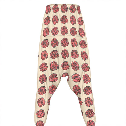 Human Brain Pattern Print Hammer Pants