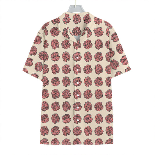 Human Brain Pattern Print Hawaiian Shirt