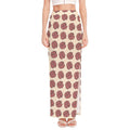 Human Brain Pattern Print High Slit Maxi Skirt