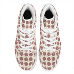 Human Brain Pattern Print High Top Leather Sneakers
