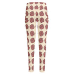 Human Brain Pattern Print High-Waisted Pocket Leggings