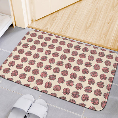 Human Brain Pattern Print Indoor Door Mat