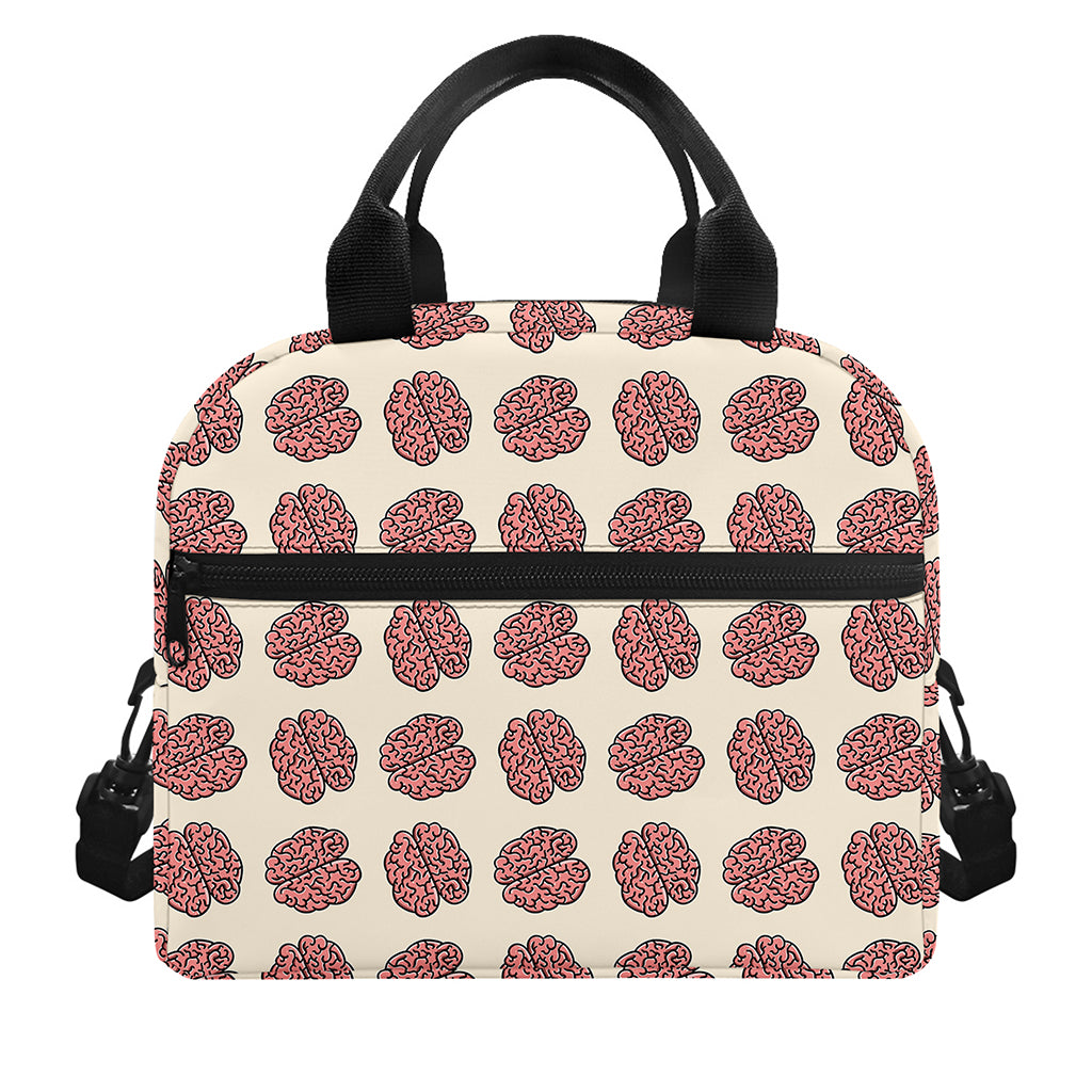 Human Brain Pattern Print Insulated Lunch Bag