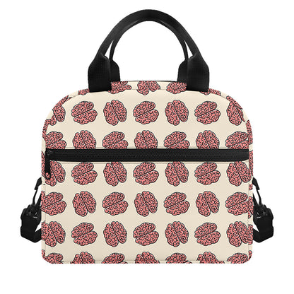 Human Brain Pattern Print Insulated Lunch Bag