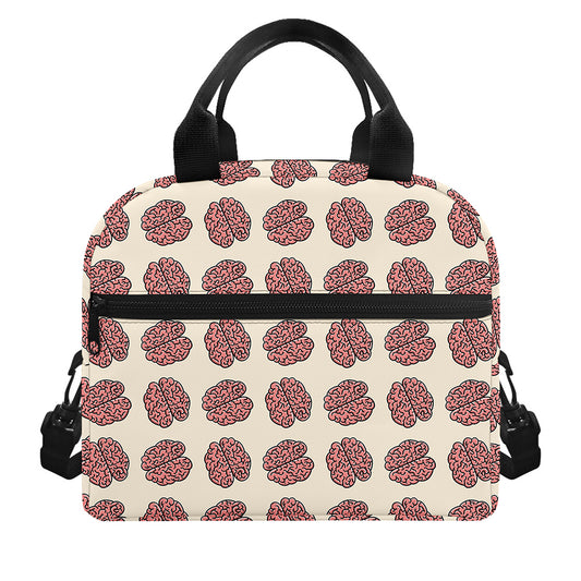 Human Brain Pattern Print Insulated Lunch Bag