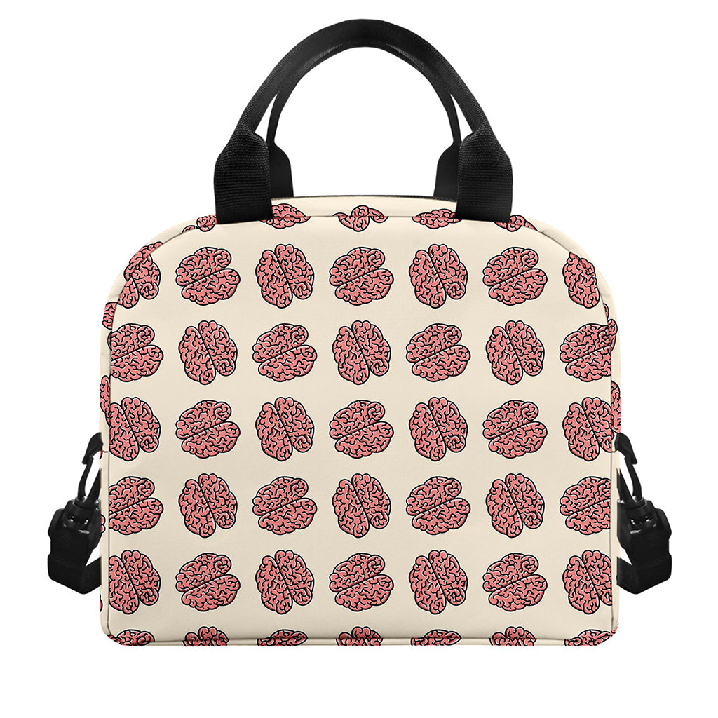 Human Brain Pattern Print Insulated Lunch Bag