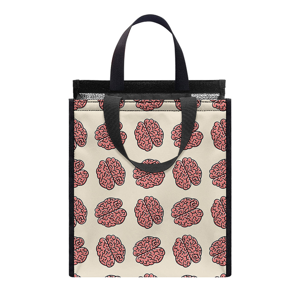 Human Brain Pattern Print Insulated Lunch Tote