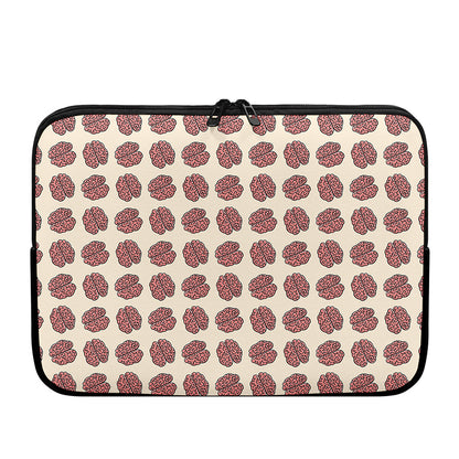 Human Brain Pattern Print Laptop Sleeve