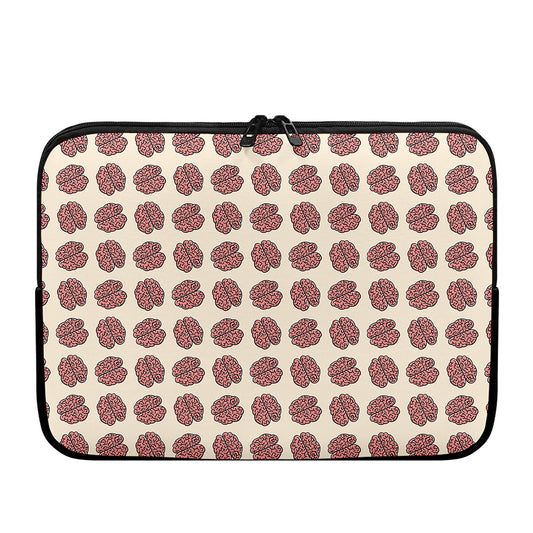 Human Brain Pattern Print Laptop Sleeve
