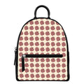 Human Brain Pattern Print Leather Backpack