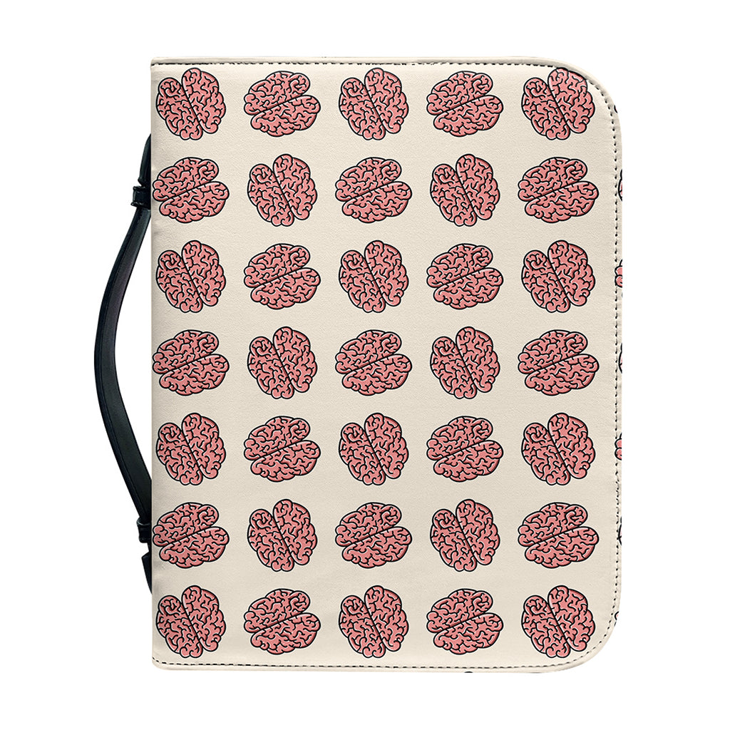 Human Brain Pattern Print Leather Bible Cover