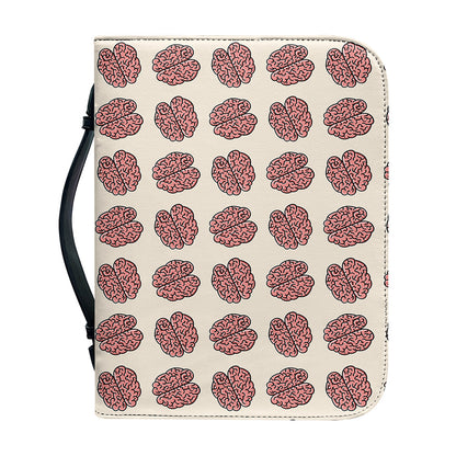 Human Brain Pattern Print Leather Bible Cover