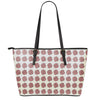 Human Brain Pattern Print Leather Tote Bag